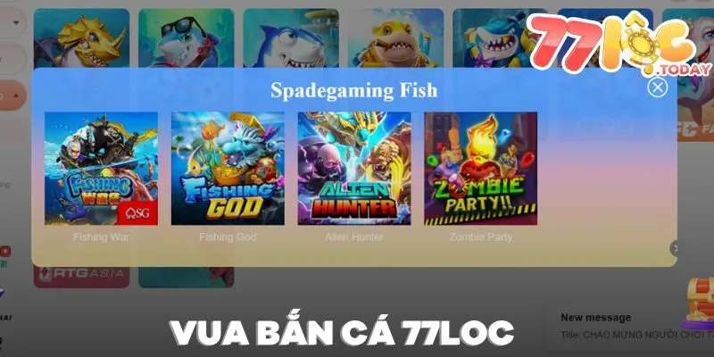 BẮN CÁ 77LOC 2 Trải nghiệm vua săn cá rinh ngay tiền thưởng hậu hĩnh